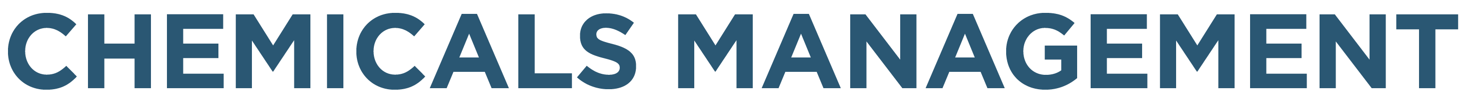 Cemical Management Strategy